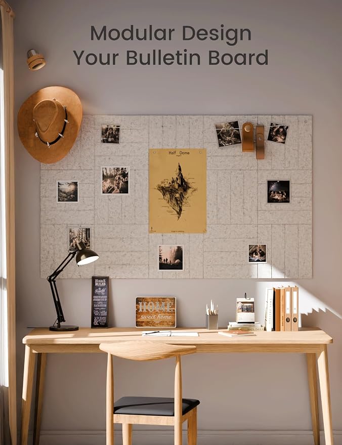 Fluxynara Large Felt Bulletin Board 48" x 36" Cork Board Alternative-12 Pack - Image 5