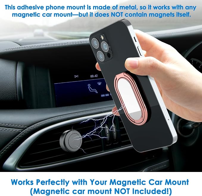 Phone Holder Foldable Phone Stand Phone Ring Holder Finger Kickstand 360° - Image 5