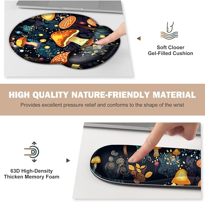 Gaming Mouse Pad, Large Desk Mat, Cute Desk Pad Protector, 4in1 XXL Mousepad + - Image 5