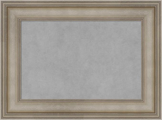Amanti Art Silver Framed Magnetic Board 17x23 Small Vision Board by AmantiArt