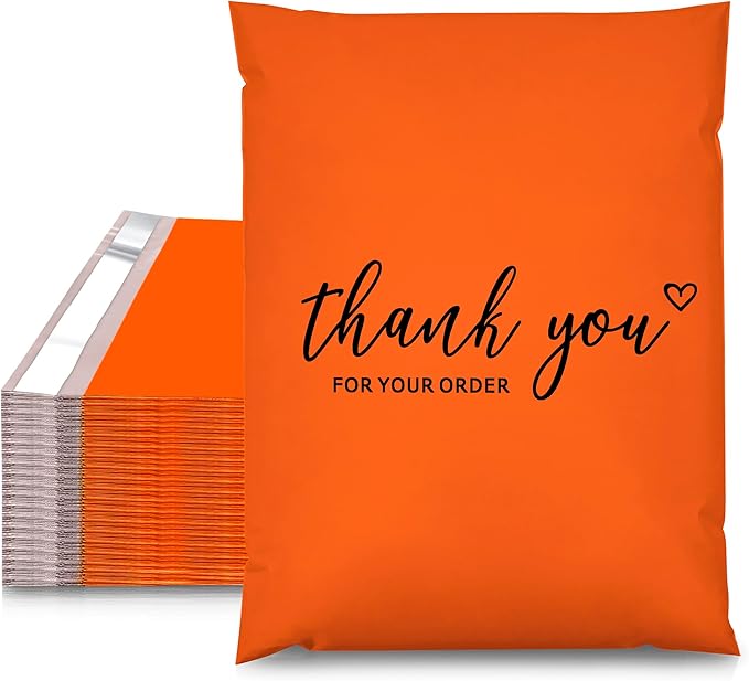 JinRuiKJ Thank You Poly Mailer 12x15.5 Inch 50 PCS, Shipping Bags by JinRuiKJ
