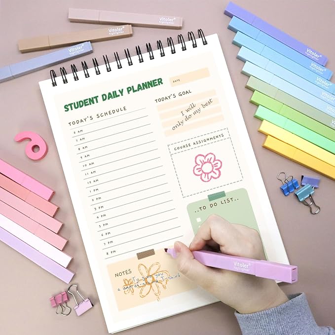 Vitoler 20Pcs Highlighters, Pastel Highlighters Set, Chisel Tip Bible - Image 5