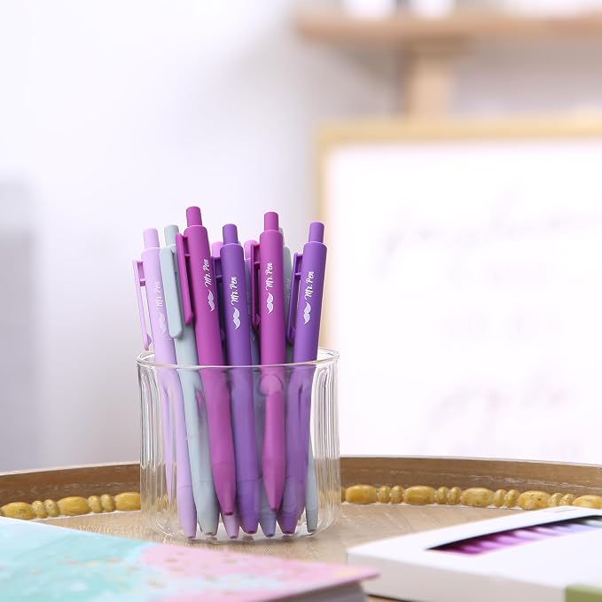 Mr. Pen- Retractable Gel Pens, 12 Pack, Lavender Legacy Barrel | Fine Point - Image 7
