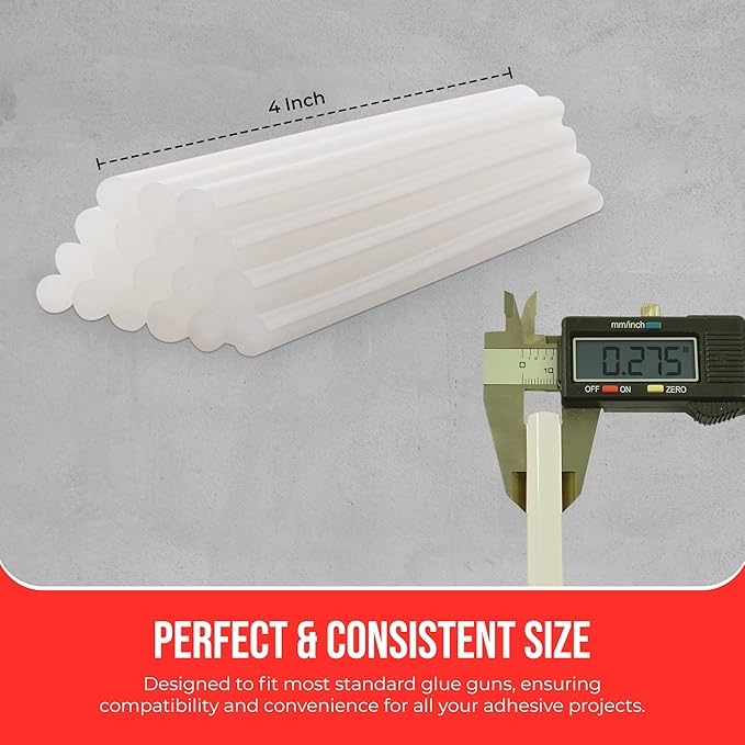 GlueSticksDirect Mini Size Hot Melt Glue Sticks for Glue Gun - Bulk 4in Army Green Glue Sticks - Great for Art Craft Repairs & Compatible w/Most Glue Guns - 5/16" X 4" (24 Sticks) - Made in USA-DeskLoop Office