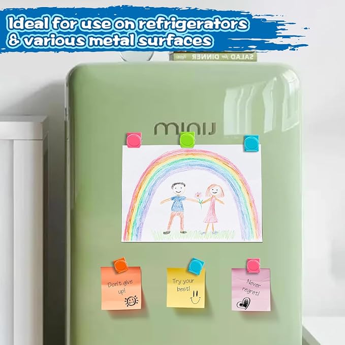 Grtard 6 Pack Magnetic Clip 1.8Inch, Colorful Refrigerator Clip Magnets - Image 3