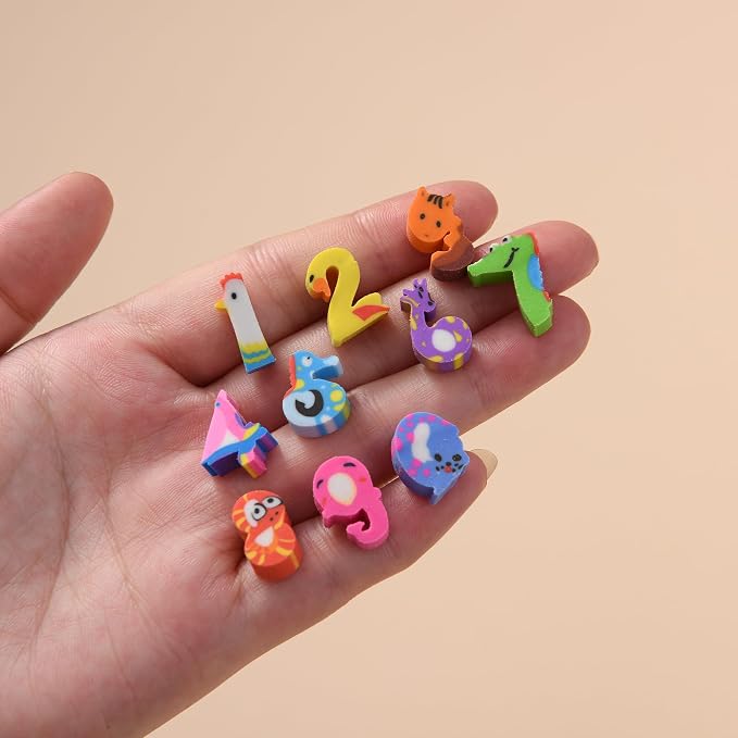 300PCS Mini Cute Pencil Erasers - Image 3