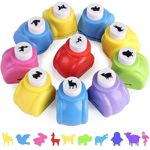 LOVEINUSA 10 PCS Flower Shaped Craft Hole Punch Set by LoveInUsa