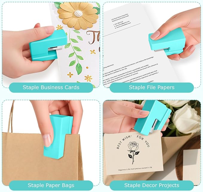 Mini Stapler - Small Cute Desk Staplers - 25 Sheet Capacity - Image 6