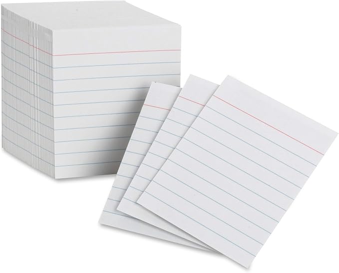 Oxford Mini Index Cards, 200 Per Pack by Oxford
