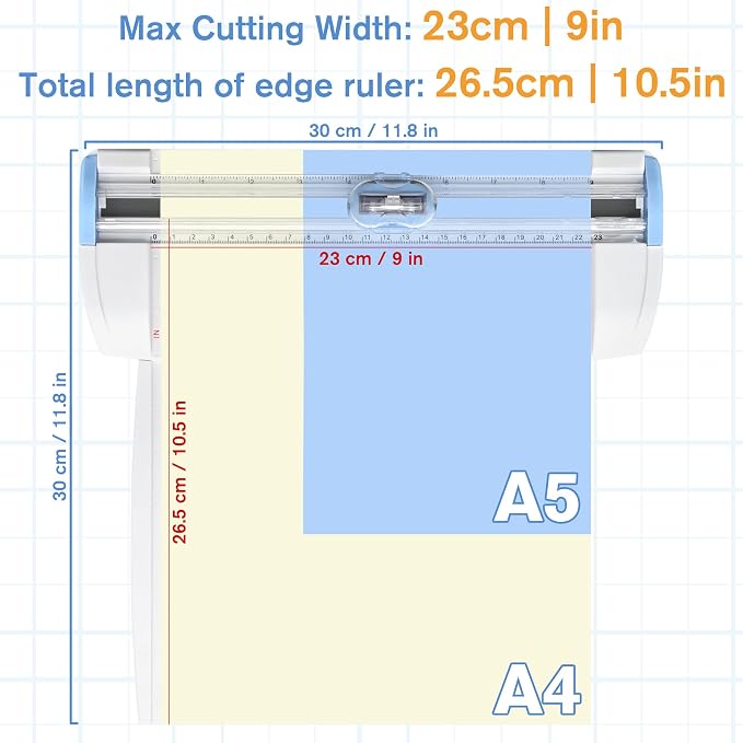 3-in-1 Paper Trimmer with Straight, Scoring & Perforating Blades, Scrapbooking - Image 3