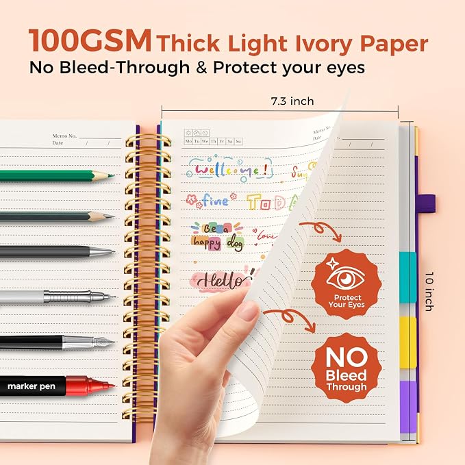 Line Hardcover Spiral Notebook - Image 4