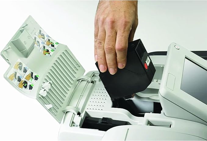 Quadient Ink Cartridge IXINK357 for Quadient Postage Machine iX-3, iX-5, iX-7, iX-7PRO Series, 17000 Yields, USPS-Approved Red Ink by American Mailing Solutions Inc.-DeskLoop Office