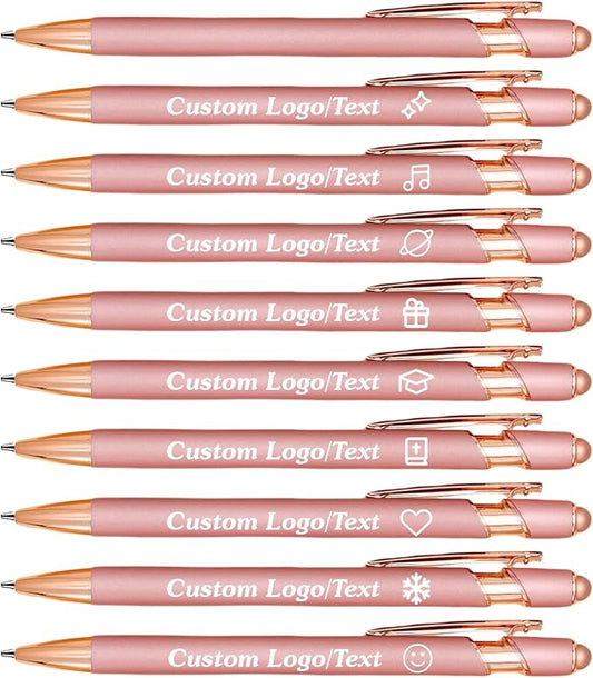 CRME Custom Engraved Ballpoint Pens Bulk Customized Metallic Printed Name Pens by Unknown