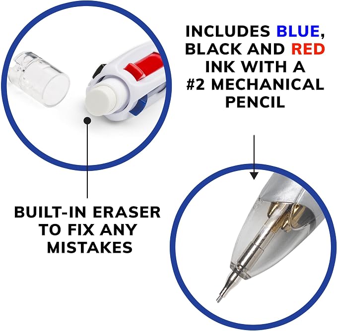 BIC 4-Color 3+1 Retractable Ballpoint Pen - Image 4