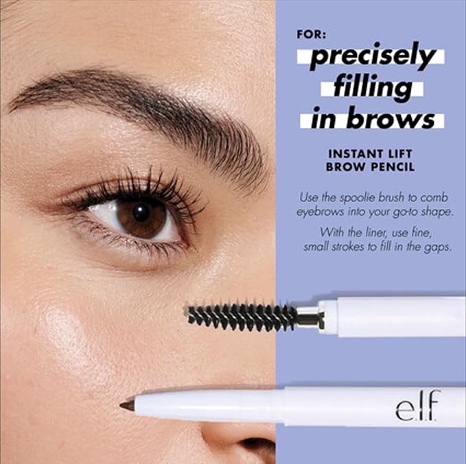 e.l.f. Instant Lift Brow Pencil, Dual-Sided, Fine Tip, Fills Brows, Neutral - Image 7