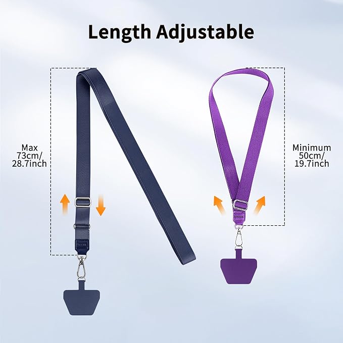 CACOE Phone Lanyard 2 Pcs Lengthened Adjustable Neck Strap - Image 4