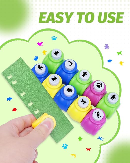 UCEC Paper Punch Shapes for Crafting, Shape Cutters Craft Punches for Paper - Image 5