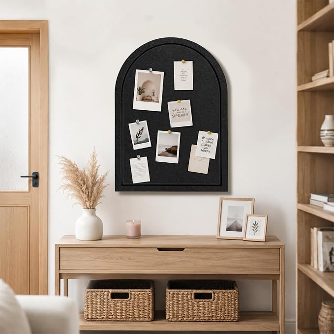 VABAMNA Arched Felt Bulletin Board 24" x 18", Grooved Edge Foldable - Image 2