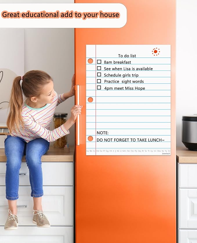 Dry Erase Giant Sized Magnetic Notebook Paper, Handwriting Lined Paper - Image 5