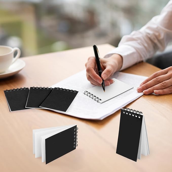 Hooqict 24 Pack Small Pocket Notebook Black Mini Notebooks Party Favors Bulk - Image 5