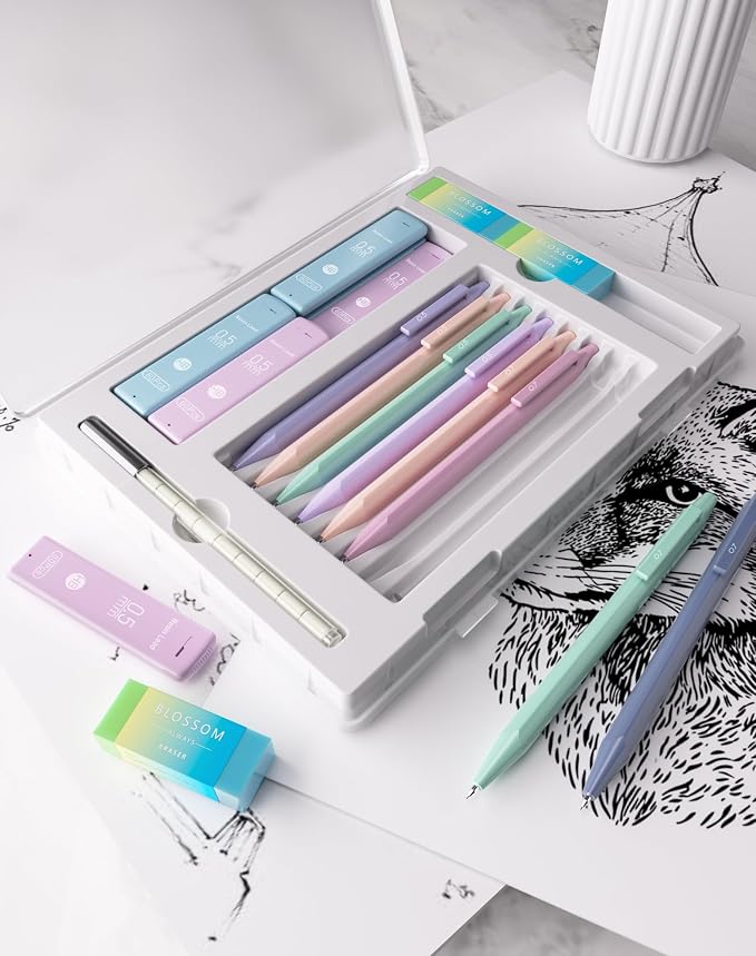 20PACK Mechanical Pencil, Cute Colored Preppy School Supplies Gift - Image 9