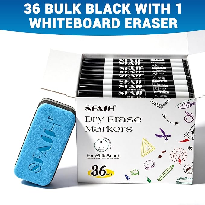 SFAIH Dry Erase Markers Chisel Tip - Image 5