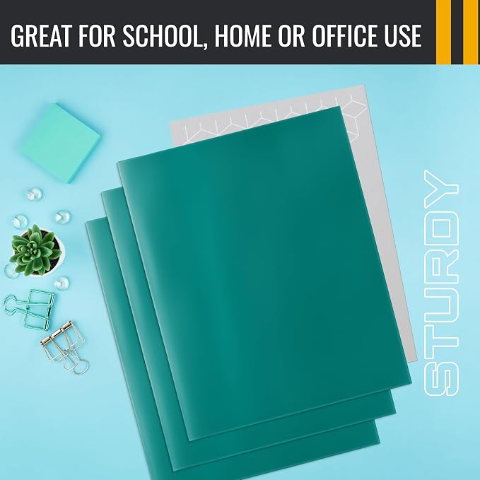 2 Pocket Glossy Laminated Paper FOLDERS Portfolio Letter Size - Image 5