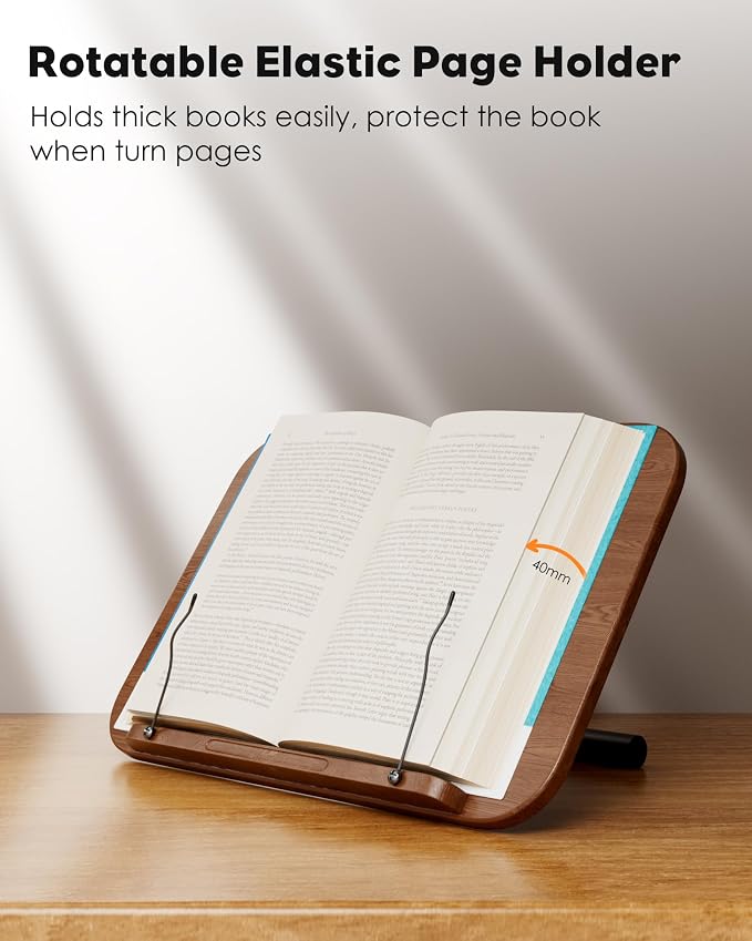 aboutool 2 in 1 Dual-use Floor Book Stand & Desktop Book Stand, Height - Image 9