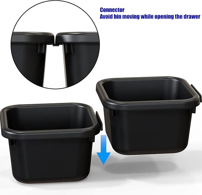 Simple Houseware Interlocking Desk Drawer Bins Organizer, 10 Packs - Image 6