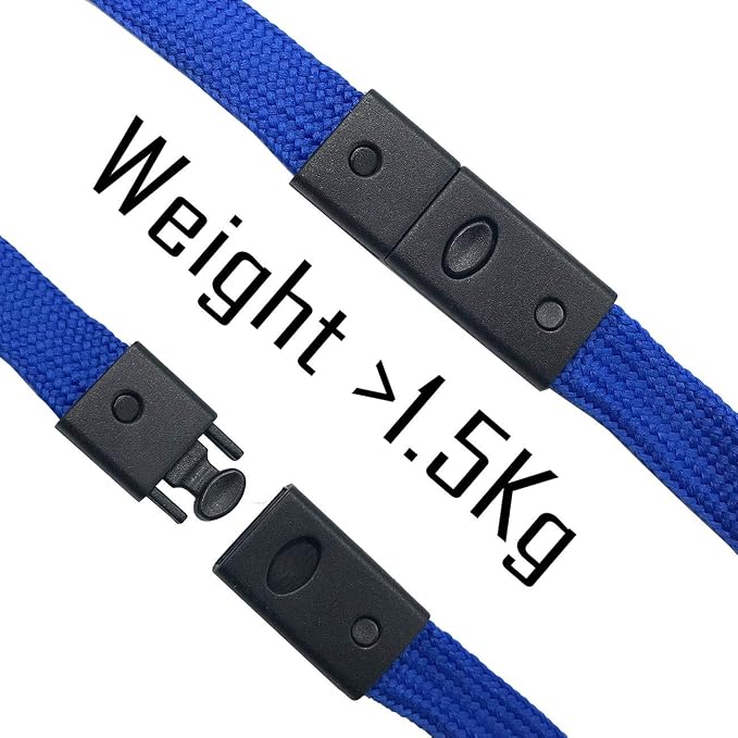 Beebel Blue Lanyards 25 Pack Breakaway Lanyard Comfortable Neck Straps Premium - Image 3
