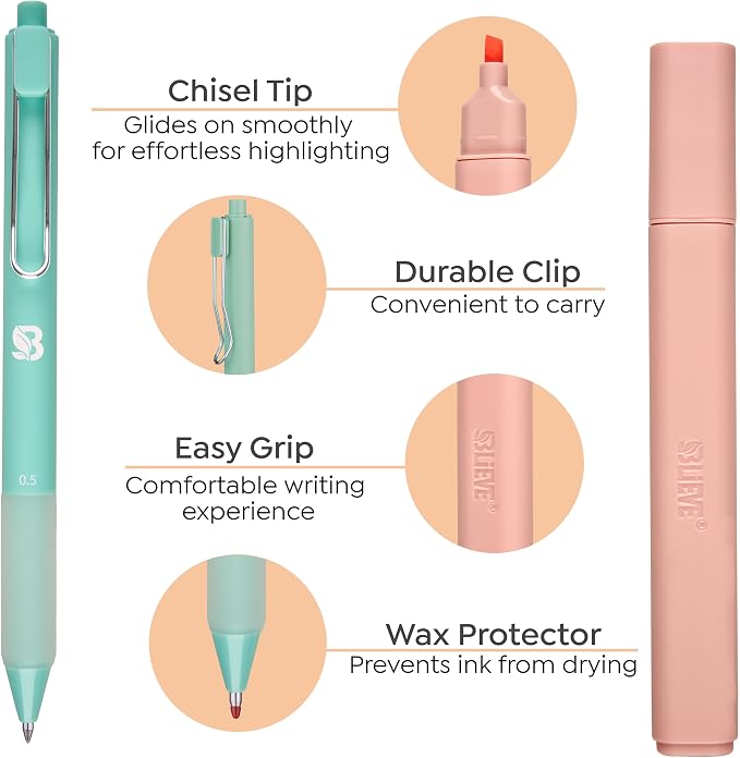 BLIEVE - Aesthetic Highlighters and Gel Pens - Image 7