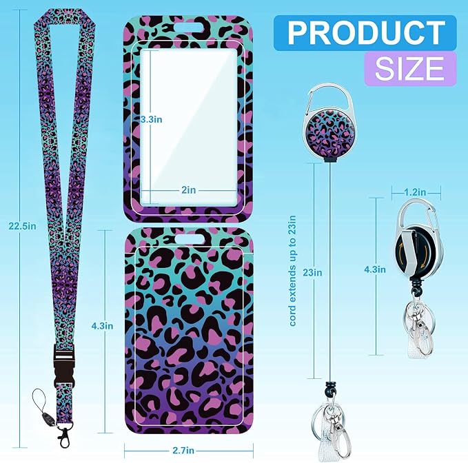 Badge Lanyard, Retractable Badge Holder - Image 2