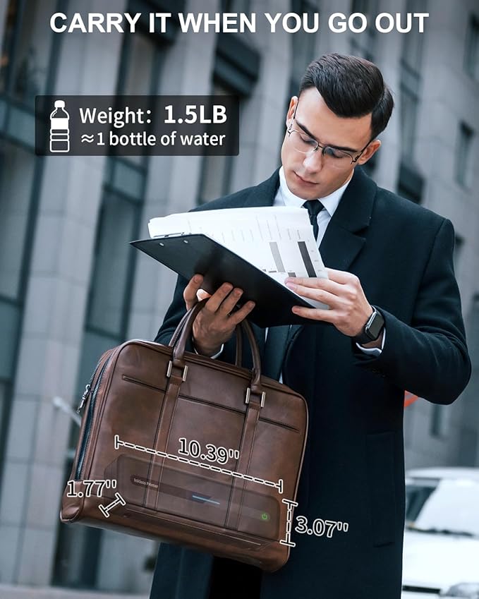 COLORWING Portable Printers Wireless for Travel, 300DPI Mini Compact Inkless Printer, Thermal Bluetooth Printer Compatible with Android and iOS Smartphone & Tablet & Laptop - Black-DeskLoop Office