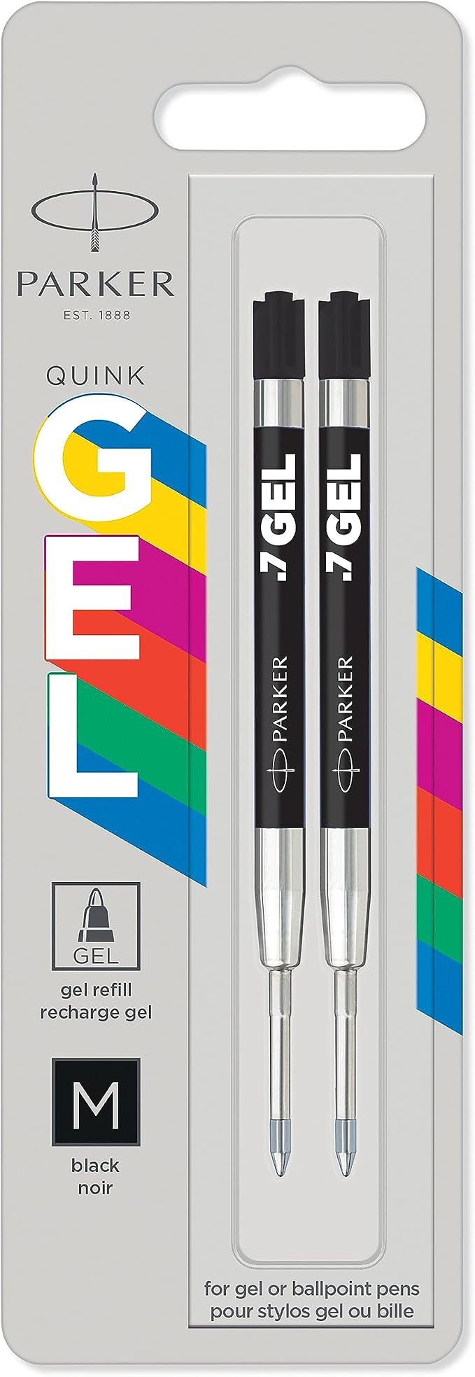 Parker Jotter Originals Gel Pen Refills | Smooth Black Gel Ink Refills | Medium by Unknown