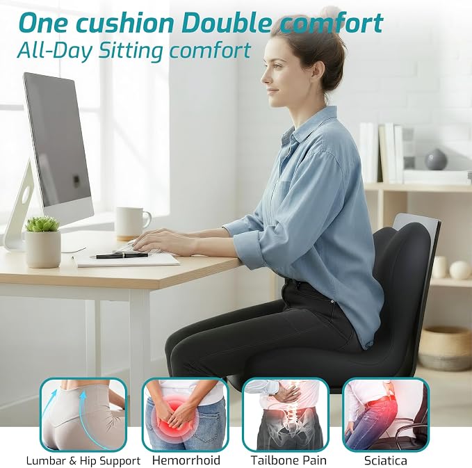 Memory Foam Seat Cushion, Office Chair Cushion - Image 2