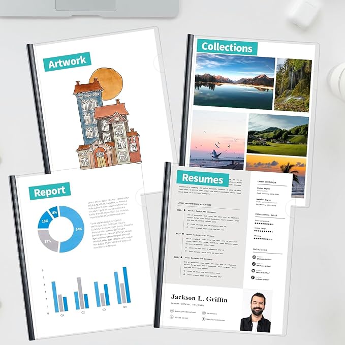 Binditek 40 Pack Clear Report Covers - Image 9