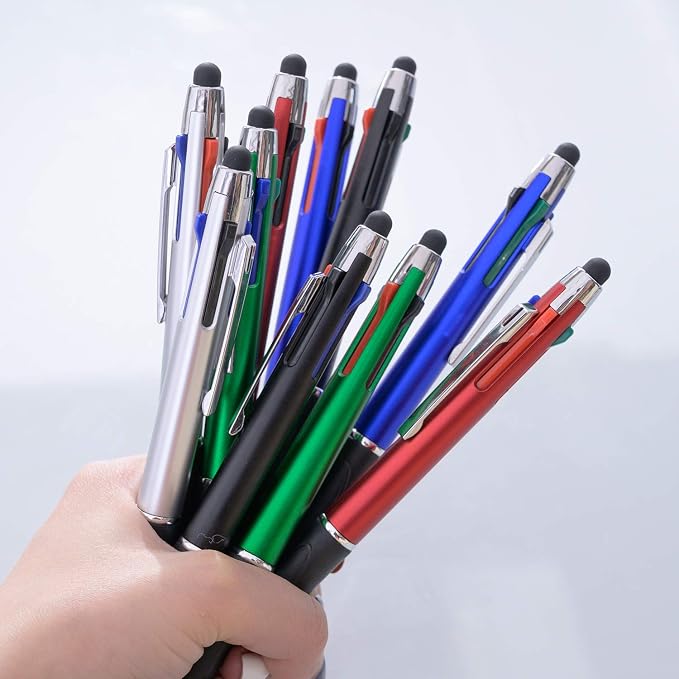 MiSiBao 4-Color Ballpoint Pen Multi Colored Pens in One Stylus Pens - Image 7