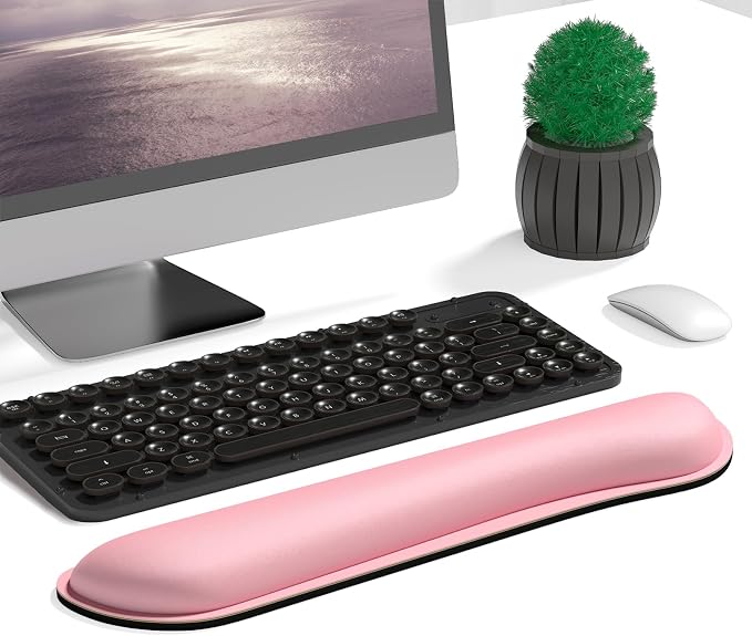 Dapesuom Enlarge Keyboard Wrist Rest, Memory Foam Keyboard Wrist Cushion - Image 2