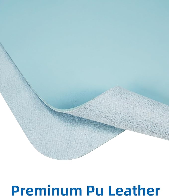 AFIING Leather Desk Pad Protector, Mouse Pad, Office Desk Mat, Non-Slip PU - Image 2