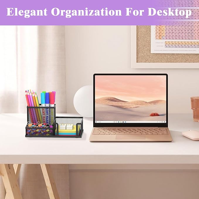 SUPEASY Pen Holder Desk Organizer, Office Supplies Pencil Holder - Image 5