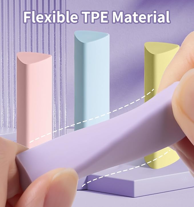 15 Pack Pencil Erasers, Colored Eraser for Kids Cute Orradores Escolares Eraser for School Office Art Erasers for Drawing-DeskLoop Office