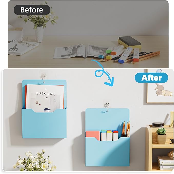 Marbrasse 2 Pack Magnetic File Holder - Image 5