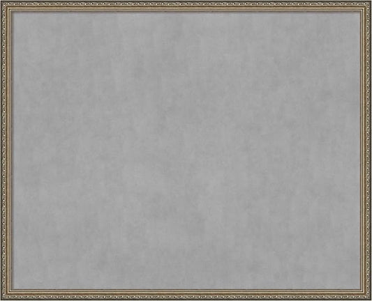 Amanti Art Silver Framed Magnetic Board 34x42 X-Large Vision Board by AmantiArt