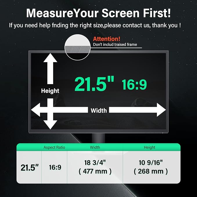 21.5 Inch Computer Privacy Screen - Image 2