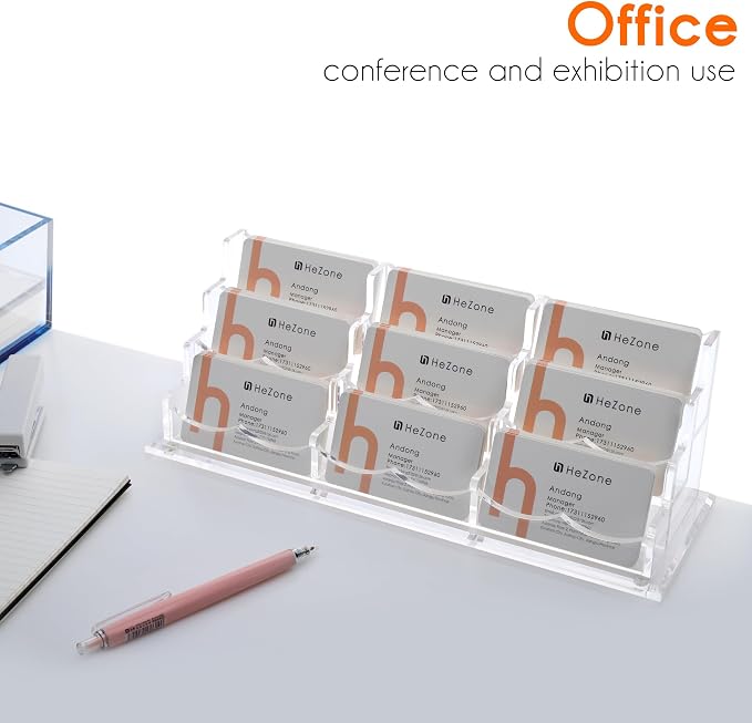 HeZone Business Card Holder for Desk - Image 5