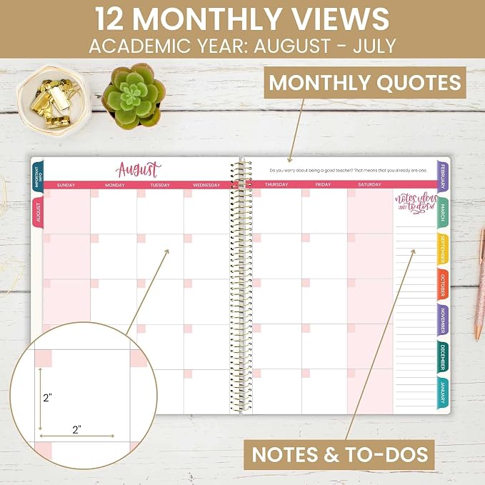 bloom daily planners Undated Academic Year Teacher Planner & Calendar - Image 3