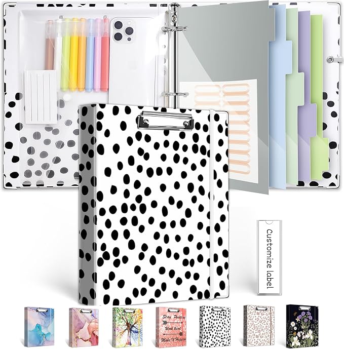 3 Ring Binder Organizer, 1 Inch Three Ring Binders by BVSSX