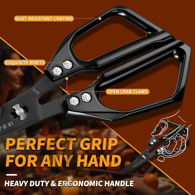 Huusk Seafood Scissors Black - Image 5