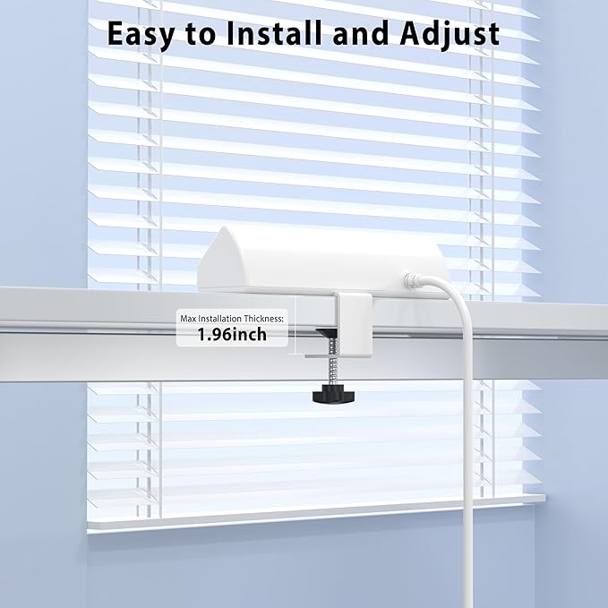 Jgstkcity Desk Clamp Power Strip,45W Fast Charging Station,4 USB-C,4 USB-A,Desk Mount Surge Protector,1875W Extension Cord with Multiple Outlets,ETL Listed,for Home Office Dorm Room,White,6 FT-DeskLoop Office