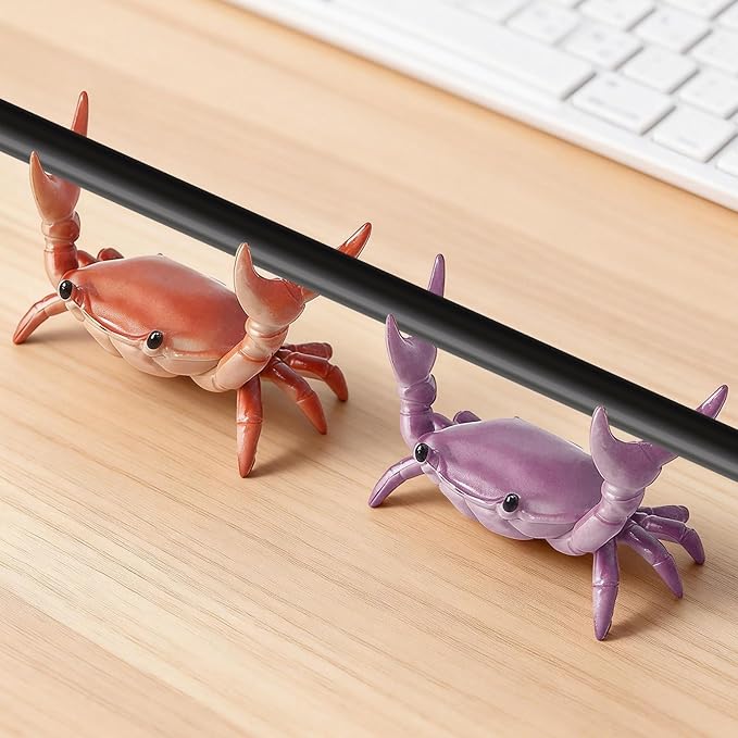 2 Pack Desk Crab Pen Holder, Creative Weightlifting Crab Pencil Stand Holder - Image 6
